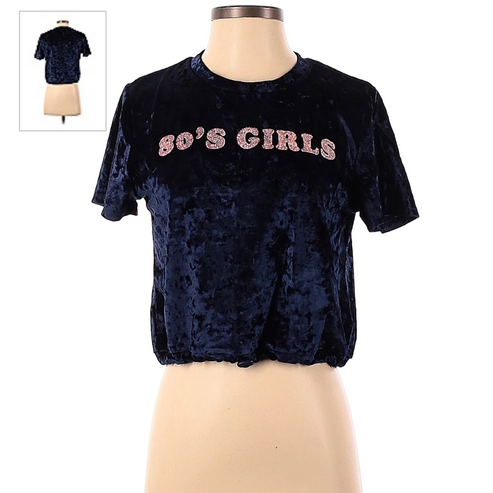 Honey Punch 80’s Girls Velour T-Shirt